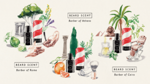 Illustration der beard scents